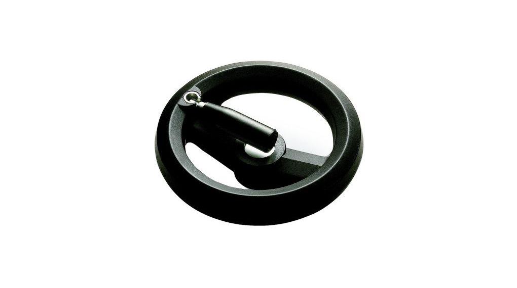 Hand Wheel with Fold-Down Handle, 80mm,